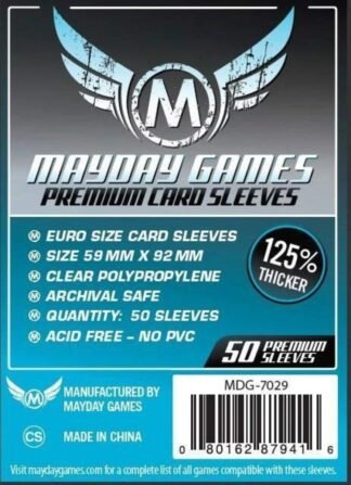 Premium Euro Card Sleeve 59 MM X 92 MM