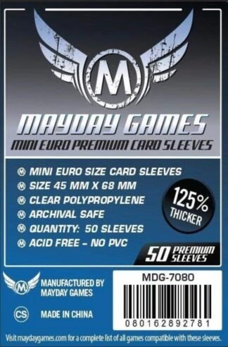 Premium Mini Euro Card Sleeve 45 MM X 68 MM