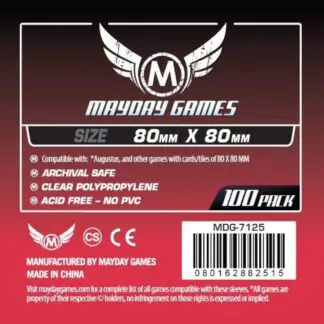 Medium Square Card Sleeves 80 X 80 MM