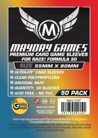 Premium Race! Formula 90 Card Sleeves 55 X 80 MM