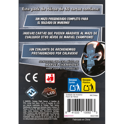 PRE-VENTA Winter Soldier Marvel Champions Pack de Héroe - Imagen 2